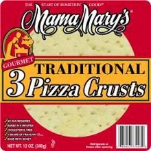 Mama Mary's, Prepared Pizza Crusts, Original 7" Crusts (3 Crusts), 12oz Bag (Pack of 3) (Choose Types Below) (Original 7" Crusts (3 Pack))