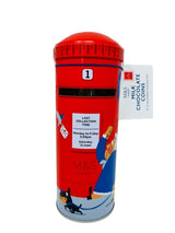 Milk Chocolate Coins in Postbox Tin 120g With Premier Life Store Packaging