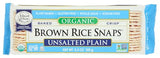 Edward & Sons, Rice Snaps Plain Unsalted Organic, 3.5 Ounce