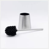 Eviva Modern Toilet Bowl Brush and Holder - Metal Toilet Brushes for Bathroom - Toilet Bowl Cleaner Brush with Lid - Toilet Scrubber Bathroom Brush