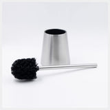 Eviva Modern Toilet Bowl Brush and Holder - Metal Toilet Brushes for Bathroom - Toilet Bowl Cleaner Brush with Lid - Toilet Scrubber Bathroom Brush