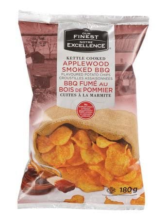Our Finest Kettle Applewood BBQ Chips 180g/6.34oz {Imported from Canada}