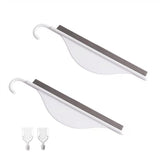 2Pcs Mini Squeegee with Hanging Hook, Bathroom Shower Mirror Squeegee for Tiles, Silicone Small Kitchen Countertop Sink Wiper Scrape Cleaner Tool