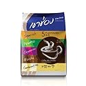 Instant Coffee Mix Powder 3 in 1 in Home and Kitchen Khao Shong Thai Coffee Blend Mix Variety 5 Flavoured in One Package, Super Rich / Cappuccino