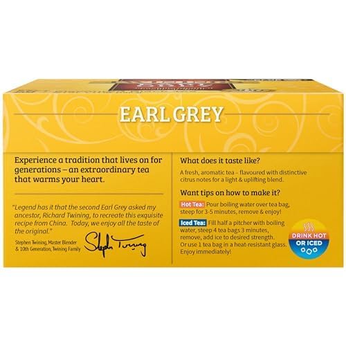 Twinings Earl Grey Black Tea, 50 ct