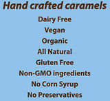 AvenueSweets - Handcrafted Dairy Free Vegan Individually Wrapped Soft Caramels - 2 x 5.2 oz Boxes - Sea Salt