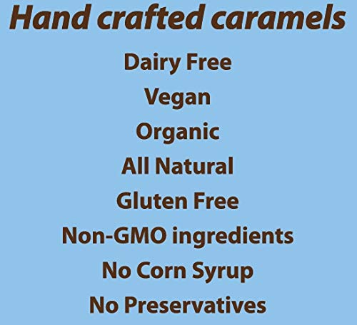 AvenueSweets - Handcrafted Dairy Free Vegan Individually Wrapped Soft Caramels - 2 x 5.2 oz Boxes - Sea Salt