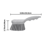 SPARTA 40541EC01 Plastic Scrub Brush, Utility Brush, Kitchen Brush With Hanging Hole For Cleaning, 8 Inches, Brown