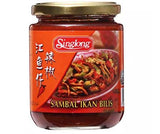 Singlong Sambal Ikan Bilis 230g - A unique and flavourful sauce, use it to add a rich and authentic taste to all your favorite dishes
