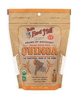 Bob's Red Mill Organic White Quinoa - 13 Ounce (Pack of 1), Vegan, Gluten Free, Non GMO, Complete Plant Protein, Whole Grain