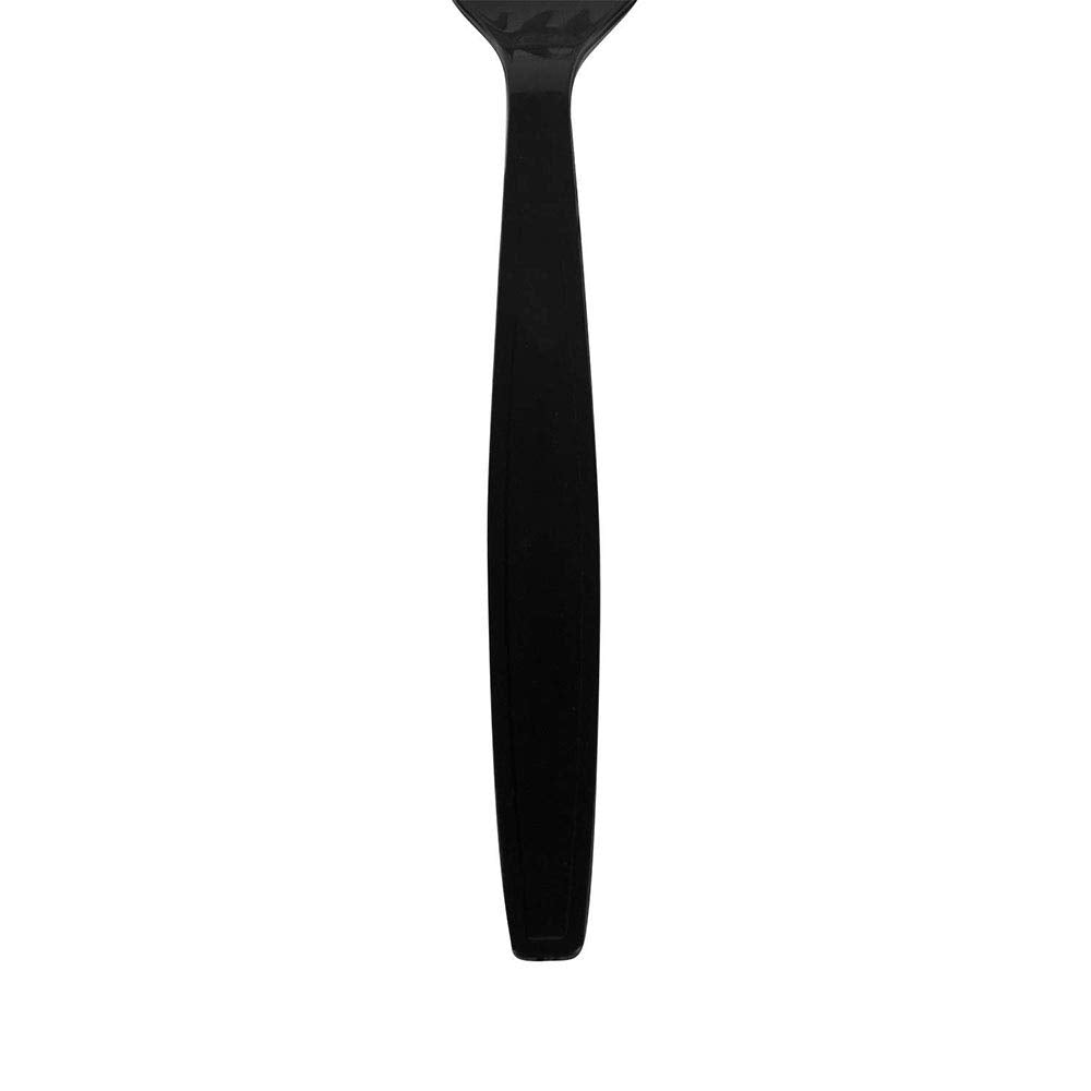 Karat U3520B 7" PS Poly-Wrapped Heavy-Weight Disposable Fork, Black (Pack of 1000)