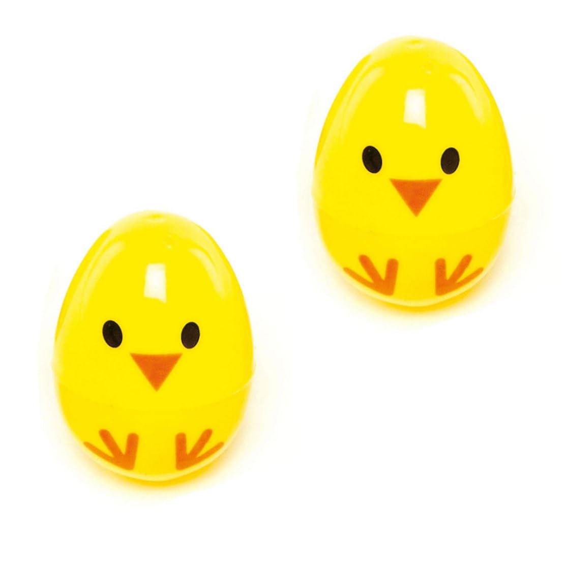 24Pcs Easter Filler Fillable Eggs Chick Design Plastic Surprise Easter Eggs for Hold Creme Gifts Yellow.