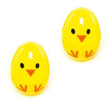 24Pcs Easter Filler Fillable Eggs Chick Design Plastic Surprise Easter Eggs for Hold Creme Gifts Yellow.