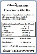 Ghasitaram Gifts - I Love You in Whit Box