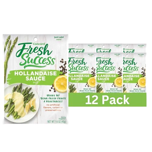 Concord Foods Hollandaise Sauce Mix Indulgent Lemon & Butter Infusion for Gourmet Dining - Elevate Your Meals with Creamy Richness & Zesty Citrus! 1.6