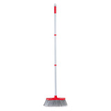 SDSM Indoor Outdoor Broom, Unique Double-Sided Bristles Long Handle Heavy Duty Broom Perfect for Home and Courtyard Garage Lobby Mall Market Floor