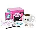 Thoughtfully Gourmet, Cat Mom Gift Set, Includes Cat-Shaped Ceramic Mug, 4 Chamomile Tea Bags, Cat-Shaped Notebook & Pen, and Paw-Shaped Sticky Notes