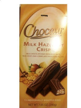 Choceur Milk Chocolate Bars with Hazlenuts, Rice Crisps and Cornflakes, 7.05 Ounce by Choceur