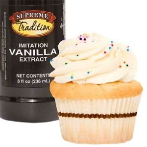 Supreme Tradition Imitation Vanilla Extract 8 oz Made in USA - 2 Pack