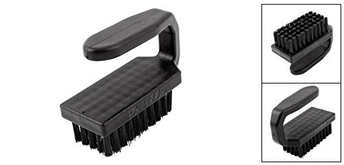 uxcell Plastic Anti-Static Cleaning Stiff Bristles Scrub Brush Cleaner Black