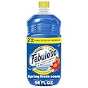 Fabuloso Multi-Purpose Cleaner and Floor Cleaner, 2X Concentrated Formula, Long-Lasting Freshness, Spring Fresh Scent, 56 oz