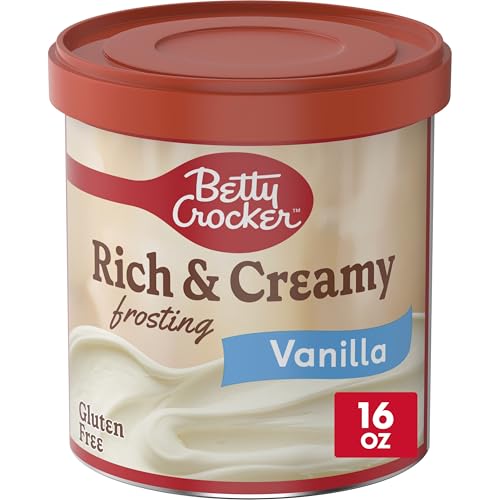 Betty Crocker Rich and Creamy Vanilla Frosting, Gluten Free, 16 oz