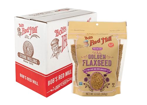Bob's Red Mill Golden Flaxseeds, 13oz (Pack of 4) - Non GMO, Vegan, Paleo Friendly, Raw, Sproutable, Kosher