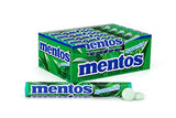 Mentos Candy Chewy Mint Rolls, Spearmint, Non Melting, Party, Concessions, Non Melting, 14 Pieces (Bulk Pack of 15)