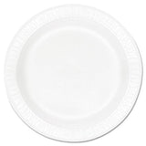 Dart 10PWCR 10.25 in White Unlaminated Foam Plate (Case of 500)