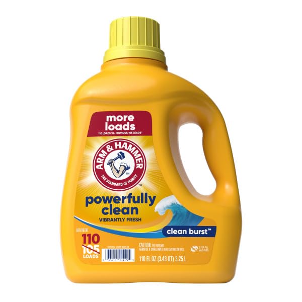 ARM & HAMMER Clean Burst, 110 Loads Liquid Laundry Detergent, 110 fl oz