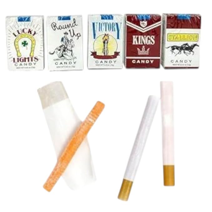Bubble Gum Candy Cigarettes-18 Packs Of A Retro Sweet Treat Bursting with Flavor-Perfect for Snacks, Parties and Gifts