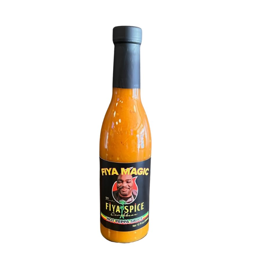 Caribbean Hot Pepper Sauce | Jamaican Habanero Blend | Bold Island Heat | 12 fl oz