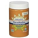 MaraNatha Organic Creamy Peanut Butter Spread, No Stir, Natural, No Sugar or Salt Added, Gluten Free, 16 Ounce Jar