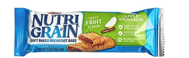 Nutrigrain Breakfast Bars Variety Pack, Healthy Snacks for Energy, Perfect for Kids' Lunch Boxes, Halloween Snack Boxes, and Pantry - 1.3 oz, 16 Bars