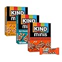 KIND Mini Snack Bars Variety Pack, Gluten Free, Low Sugar, Low Calorie Snacks, Dark Chocolate Nuts & Sea Salt, Peanut Butter Dark Chocolate, Caramel
