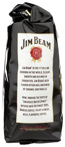 Jim Beam Bourbon Vanilla Bourbon Flavored Ground Coffee - 12 Ounce Bag