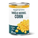Amazon Grocery, Canned Whole Kernel Corn, No Salt Added, 15.25 Oz