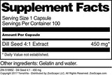 Dill Seed 4:1-450 mg (100 Capsules, ZIN: 519952) - 3 Pack