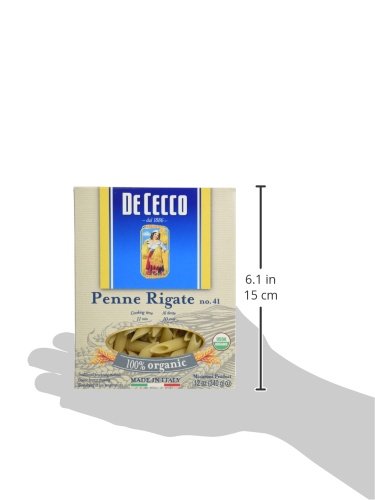 De Cecco Organic Penne Rigate Pasta, 12 Ounce - 12 per case.12