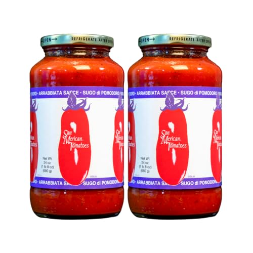 SMT San Merican Tomato Sugo Di Pomodoro Arrabbiata Sauce, 24 oz Jars, 2-Pack
