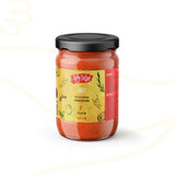 Jiffy Jollof Sauce, Authentic Nigerian Tomato Pepper Blend for One-Pot Meals, Pasta, Roasted Bell Pepper Stew, Hot Cooking Sauce, 16oz Food Jar (Mild)