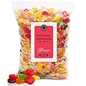 Hard Candy Bulk Assorted - 5 Pounds Fruit Flavored Candies Individually Wrapped - Nostalgic Old School Candy - 400 Pieces
