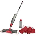 Rubbermaid Reveal Spray Mop Floor Cleaning Kit, 3 Reusable Microfiber Wet Pads, 1 Refillable Bottle, Cordless, Multi-Surface Mopping for All