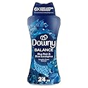 Downy Balance In-Wash Laundry Scent Booster Beads, Crisp Rain and Blue Eucalyptus scent, 24 oz, laundry scent beads, Long-lasting Freshness