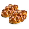 Stern's Bakery Kosher Fresh Raisin Challah Bread 16 Ounce - Traditional Raisin Bread for your Holiday or Shabbat Table (2 Braided Raisin Challah Per