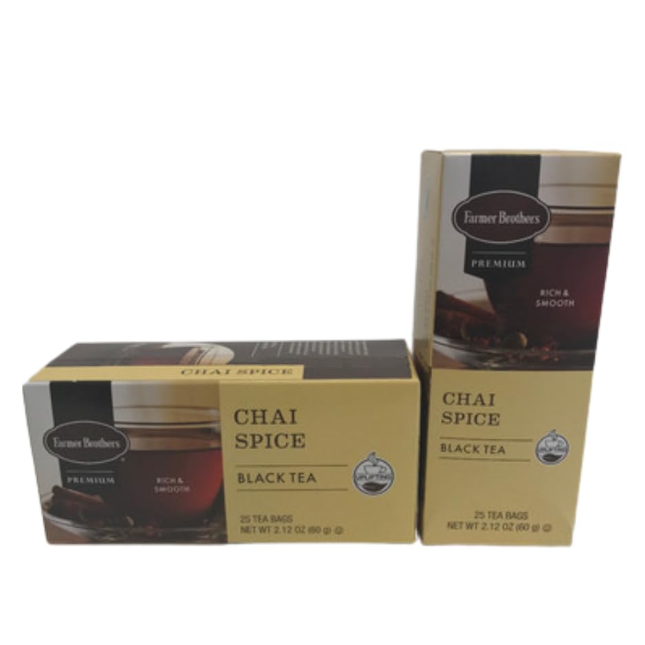 Farmer Brothers Premium: Chai Spice Hot Tea - 2/25 ct boxes