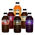 Ralph's 32oz (Quart) SIX Pack Sparkling Water Cane Sugar Soda Maker Flavoring Sodamix | Cherry Cola | Root Beer | Vanilla Cola | Cream Soda | Orange