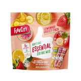 FlavCity Anytime Essential Lemonade Variety Pack - Powder Drink Mix Packets with Collagen - Lemonade Packets in 3 Flavors - Water Flavoring