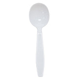 Karat U2022W 5.6" PS Extra-Heavy Weight Disposable Soup Spoon, White (Pack of 1000)