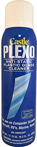 Castle Plexo Anti-Static Plastic Glass Cleaner, 17.75 oz